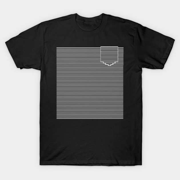Pocket line Illusion minimal T-Shirt by Mitalie